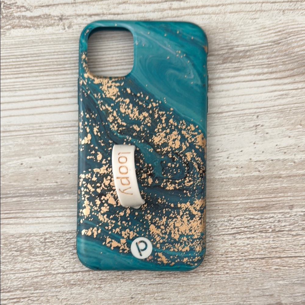 Loopy Case Blue and Gold Protective Phone Case